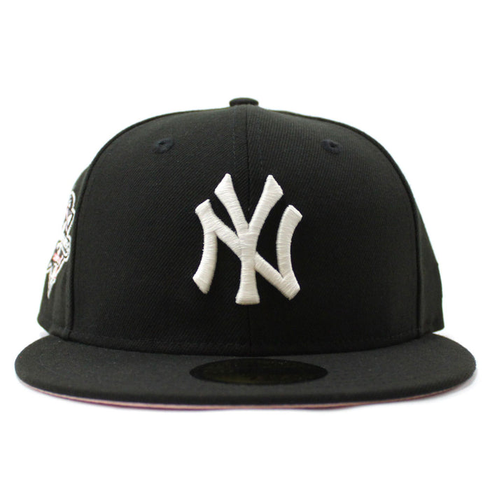 New York Yankees 2000 World Series New Era 59Fifty Fitted Hat (Glow in the Dark Black Pink Under Brim)