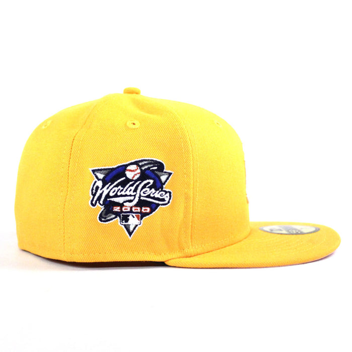 New York Yankees 2000 World Series New Era 59Fifty Fitted Hat (Yellow Pink Under Brim)