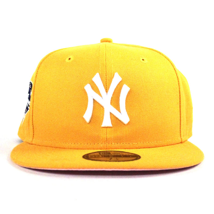 New York Yankees 2000 World Series New Era 59Fifty Fitted Hat (Yellow Pink Under Brim)
