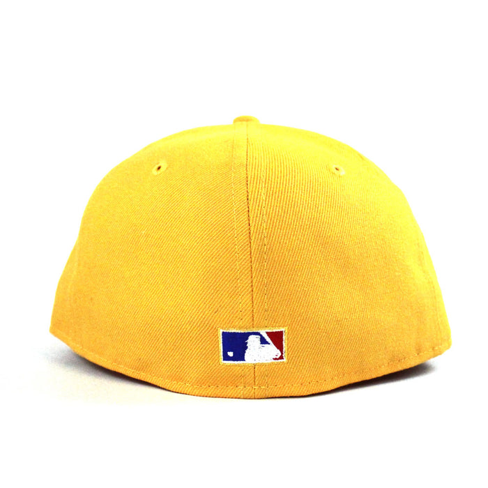 New York Yankees 2000 World Series New Era 59Fifty Fitted Hat (Yellow Pink Under Brim)