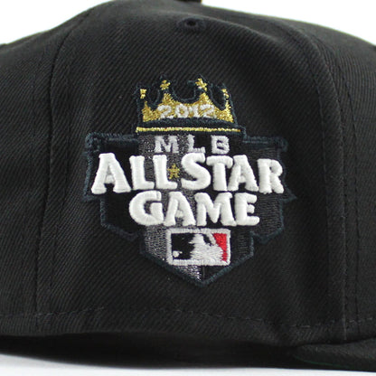 New York Yankees 2012 All Star Game New Era 59Fifty Fitted Hat (Black Green Under Brim)