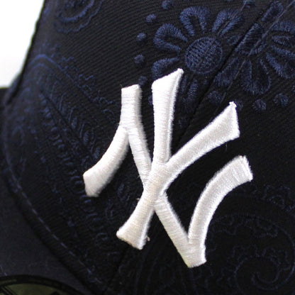 New York Yankees MLBSWIRL New Era 59Fifty Fitted Hat (Navy Gray Under Brim)