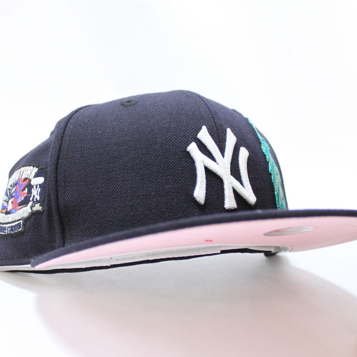 New York Yankees Subway Series Yankee Stadium New Era 59Fifty Fitted Hat (Team Color Pink Under Brim)