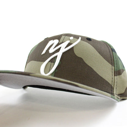 NJ Script New Era 59Fifty Fitted Hat (CAMO Gray Under Brim)