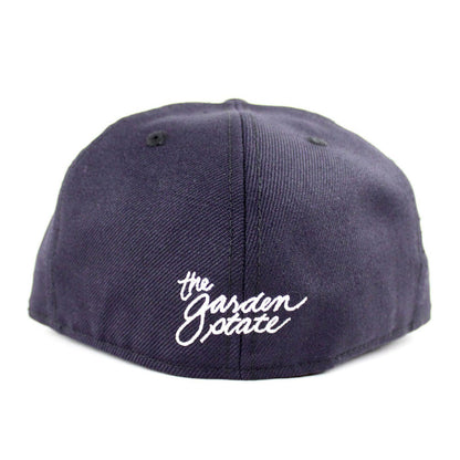 NJ Script New Era 59Fifty Fitted Hat (Navy Gray Under Brim)