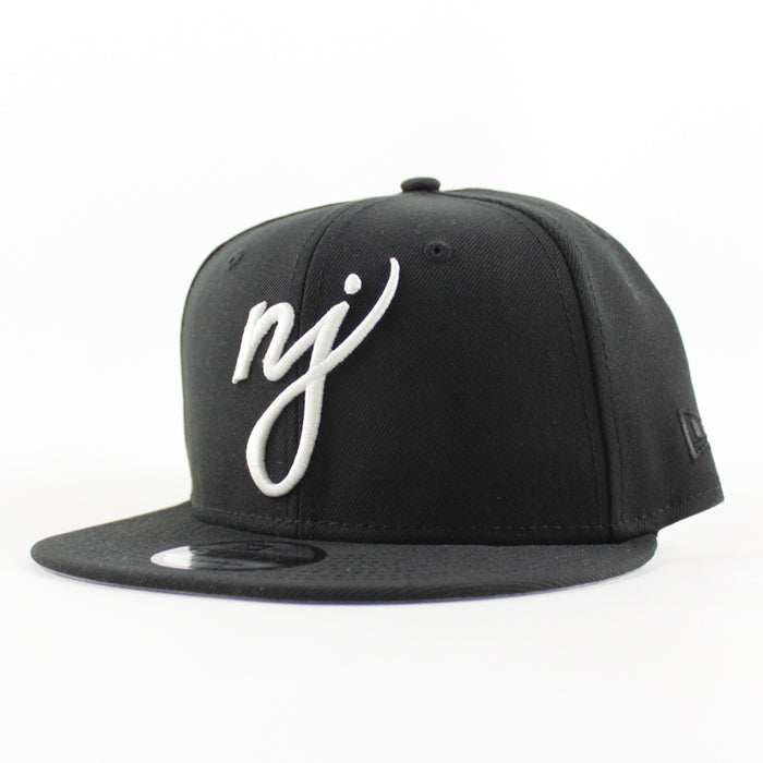 NJ Script x HALFTIME New Era 9Fifty Snapback Hat (Black Gray Under Brim)