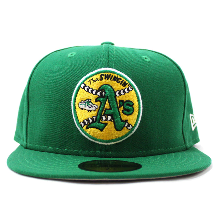 Oakland Athletics 1971 New Era 59Fifty Fitted Hat (Kelly Green Gray Under Brim)