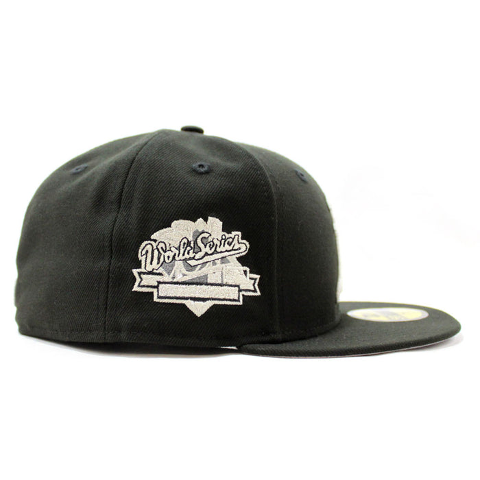 Oakland Athletics 1989 Battle of the Bay World Series New Era 59Fifty Fitted Hat (Glow in the Dark Black Gray Under Brim)