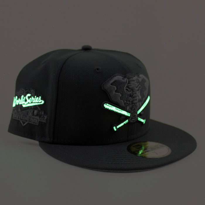 Oakland Athletics Battle of The Bay 1989 New Era 59Fifty Fitted Hat (Black Gray Under Brim)