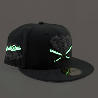 Oakland Athletics Battle of The Bay 1989 New Era 59Fifty Fitted Hat (Black Gray Under Brim)