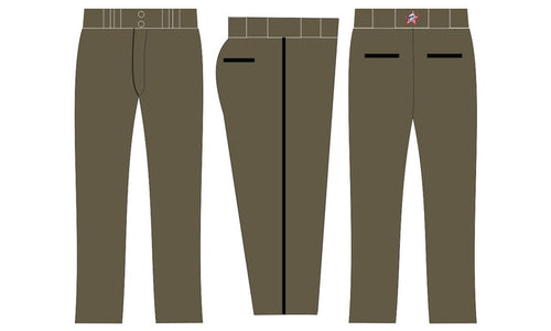 OD Green Pants - Black Piping