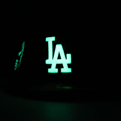 Palm Tree Los Angeles Dodgers 60th Anniversary New Era 59Fifty Fitted Hat (Red Glow in the Dark Pink Under Brim)