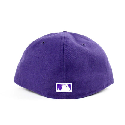 Palm Tree Los Angeles Dodgers New Era 59Fifty Fitted Hat (Purple Gray Under Brim)