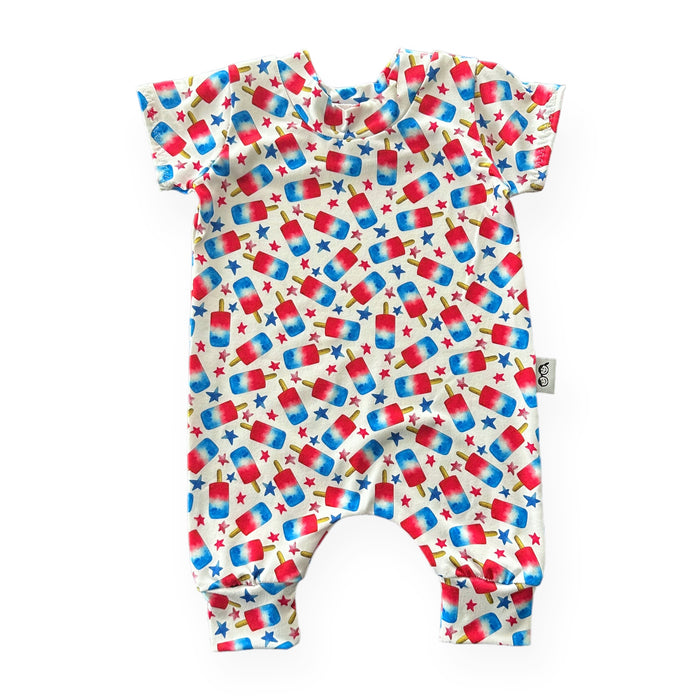 Patriotic Popsicles Harem Romper