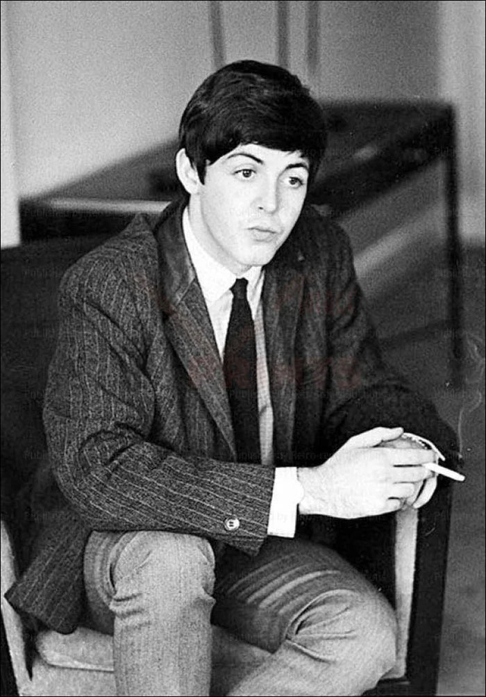 Paul McCartney Portait, 1960's - VINTAGEARTREPRINTS.COM