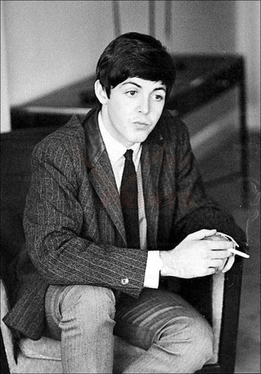Paul McCartney Portait, 1960's - VINTAGEARTREPRINTS.COM