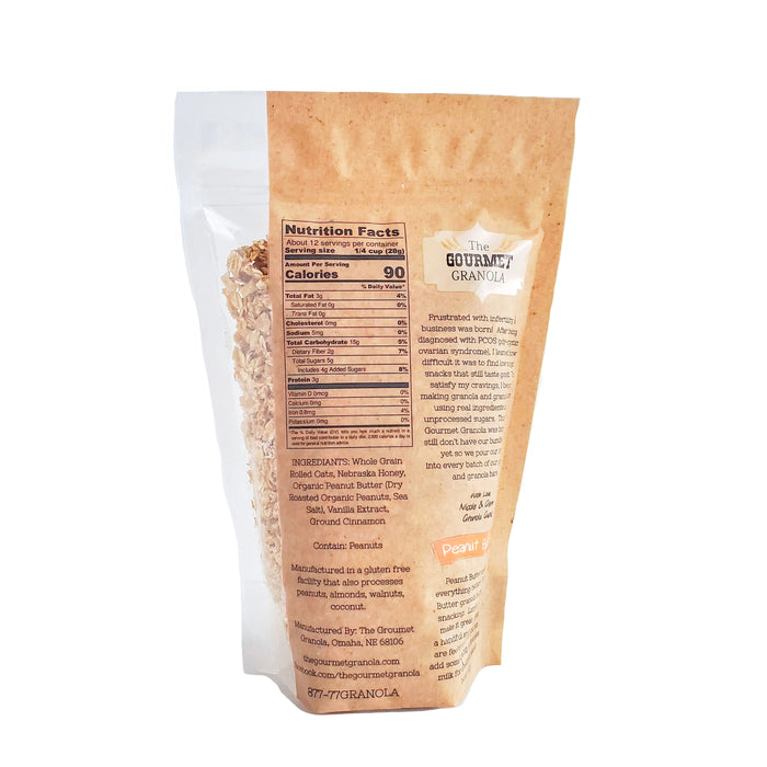 Peanut Butter Granola | Pack of 2 | 12 oz | Gluten, Soy, & Dairy Free | The Gourmet Granola