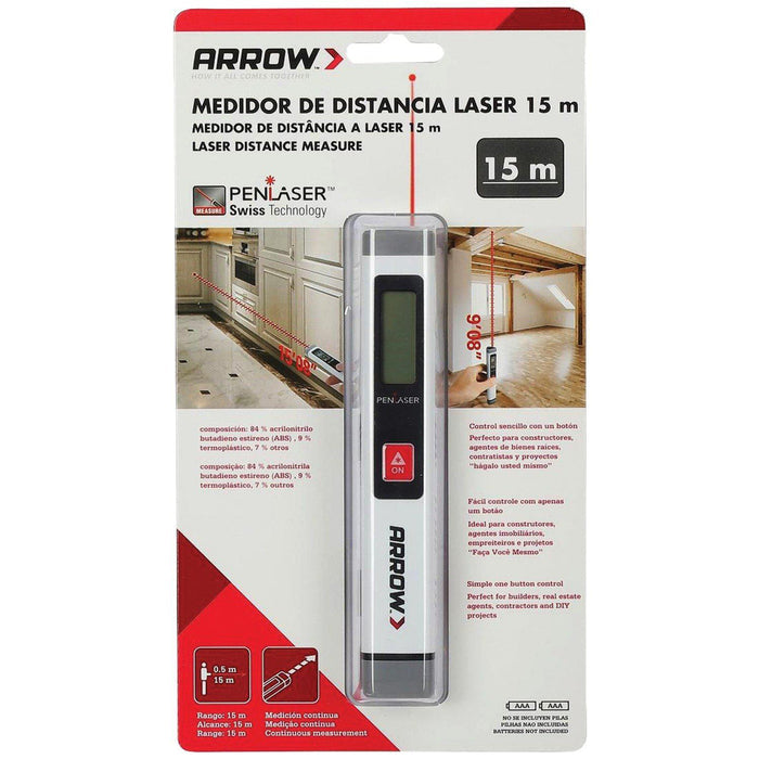 Pen Laser Distance Measure - 50 Ft range-Arrow-Atlas Preservation