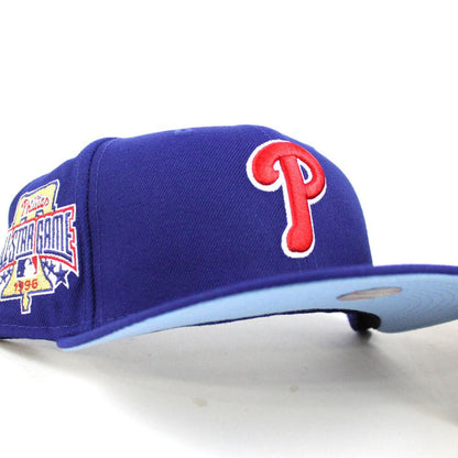 Philadelphia Phillies 1996 All-Star Game 59Fifty New Era Fitted Cap V3 (Blue Sky Blue Under Brim)