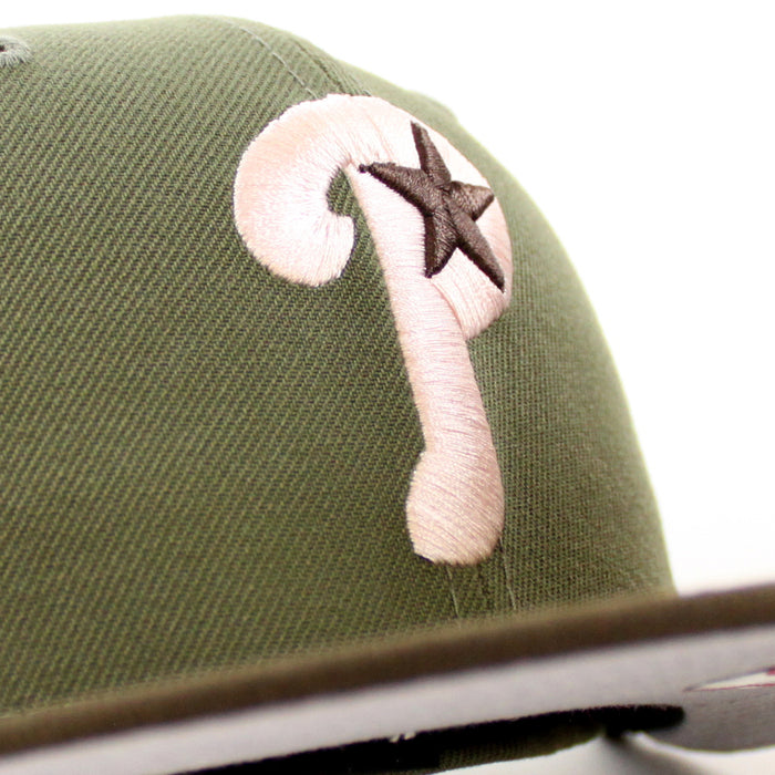 Philadelphia Phillies 1996 All Star Game 59Fifty New Era Fitted Hat (Olive Brown Gray Under Brim)