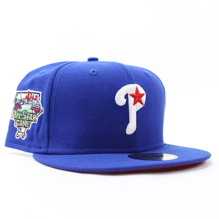 Philadelphia Phillies 2006 All-Star Game 59Fifty New Era Fitted Hats (Blue Red Under Brim)