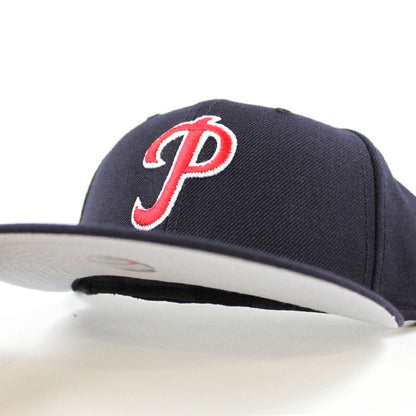 Philadelphia Phillies Retro 59Fifty New Era Fitted Hats (Navy Gray Under Brim)