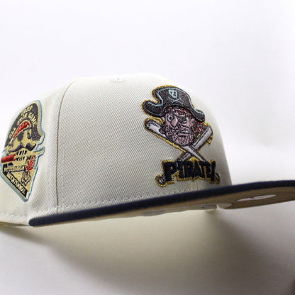Pittsburgh Pirates 1959 All Star Game 59Fifty New Era Fitted Hat (Chrome White Night Shift Navy Khaki Under Brim)