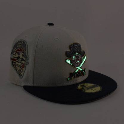 Pittsburgh Pirates 1959 All Star Game 59Fifty New Era Fitted Hat (Chrome White Night Shift Navy Khaki Under Brim)