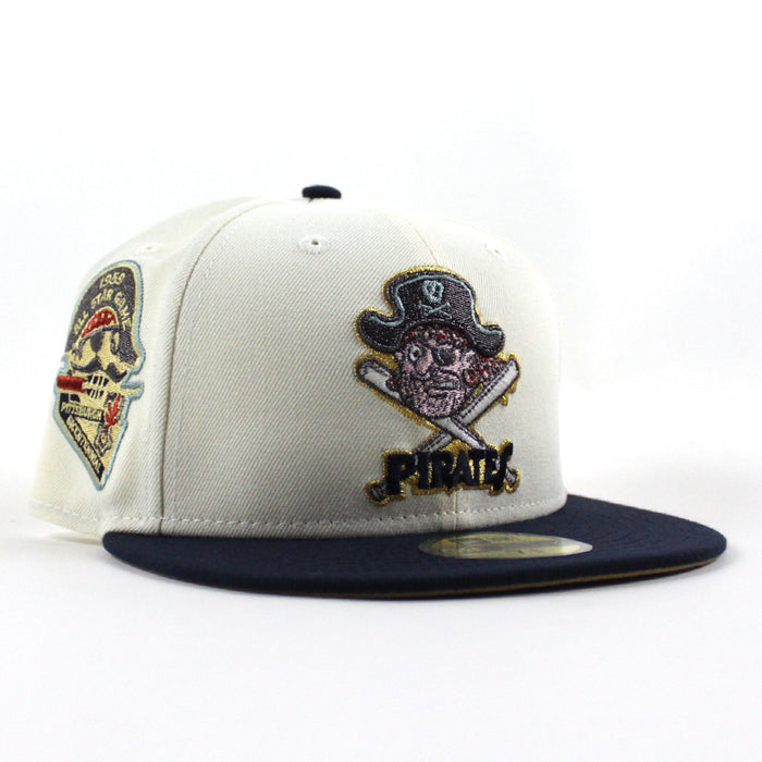 Pittsburgh Pirates 1959 All Star Game 59Fifty New Era Fitted Hat (Chrome White Night Shift Navy Khaki Under Brim)