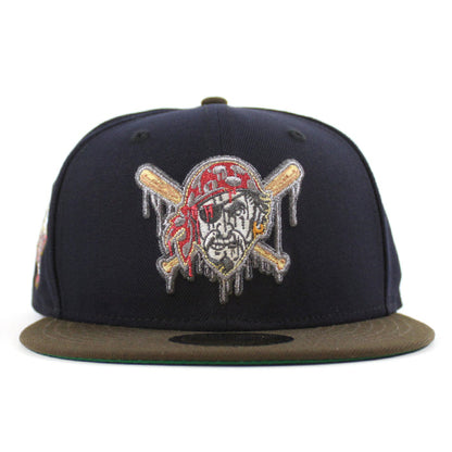 Pittsburgh Pirates 2006 All-Star Game 59Fifty New Era Fitted Hats (Drip Navy Walnut Green Under Brim)