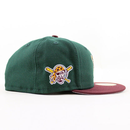 Pittsburgh Pirates Pirates Logo 59Fifty New Era Fitted Hat (Green Maroon Gray Under Brim)