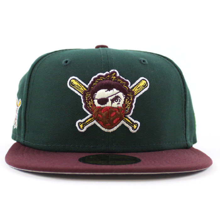 Pittsburgh Pirates Pirates Logo 59Fifty New Era Fitted Hat (Green Maroon Gray Under Brim)