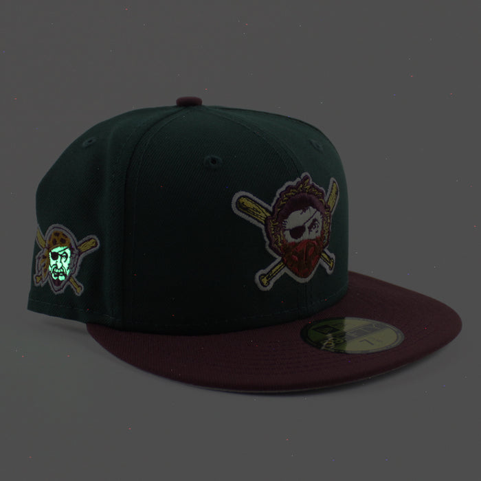 Pittsburgh Pirates Pirates Logo 59Fifty New Era Fitted Hat (Green Maroon Gray Under Brim)