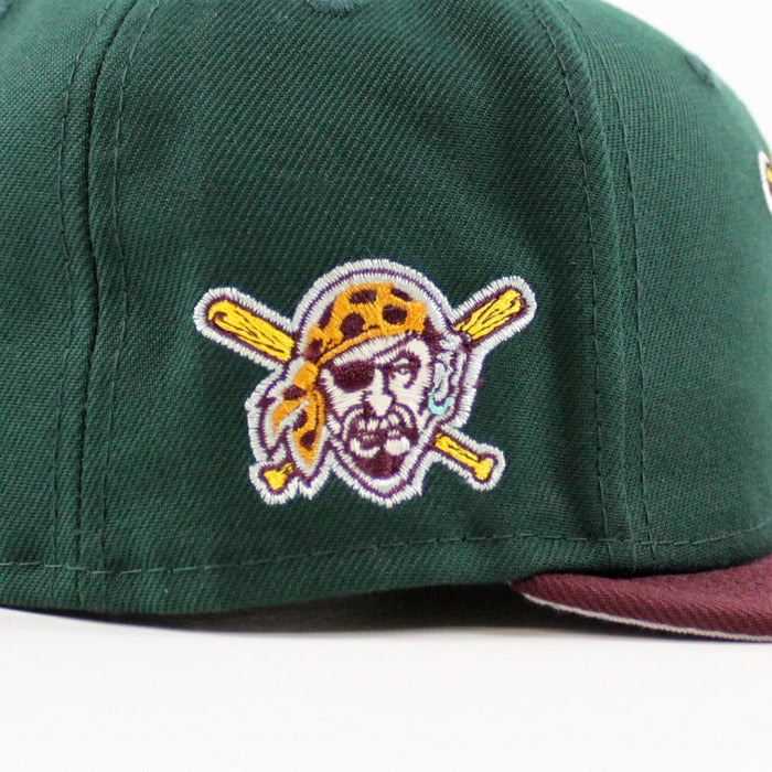 Pittsburgh Pirates Pirates Logo 59Fifty New Era Fitted Hat (Green Maroon Gray Under Brim)