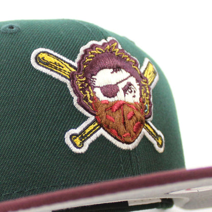 Pittsburgh Pirates Pirates Logo 59Fifty New Era Fitted Hat (Green Maroon Gray Under Brim)