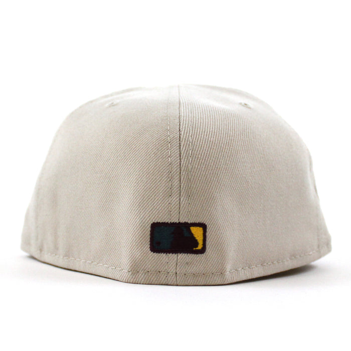 Pittsburgh Pirates PIRATES PATCH 59Fifty New Era Fitted Hat (STONE MAROON NORTHWEST GREEN Under Brim)