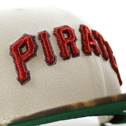 Pittsburgh Pirates ROBERTO CLEMENTE 21 Patch New Era 59Fifty Fitted Hat (Stone RealTree Green Under Brim)