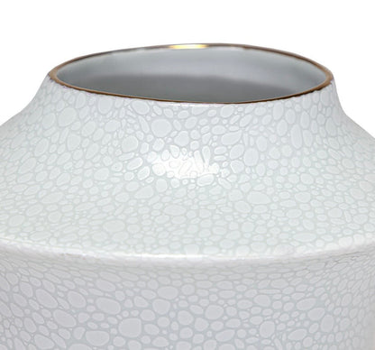 Porcelain White and Gray Vase