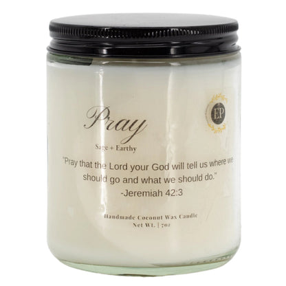 Pray Sage Scented Candle | 7 oz | Eternal Promises