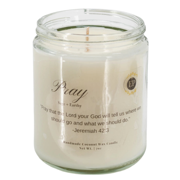 Pray Sage Scented Candle | 7 oz | Eternal Promises