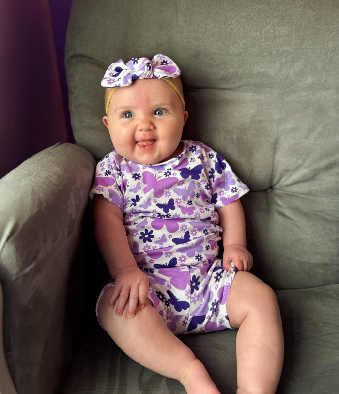 Purple Butterflies Headbands