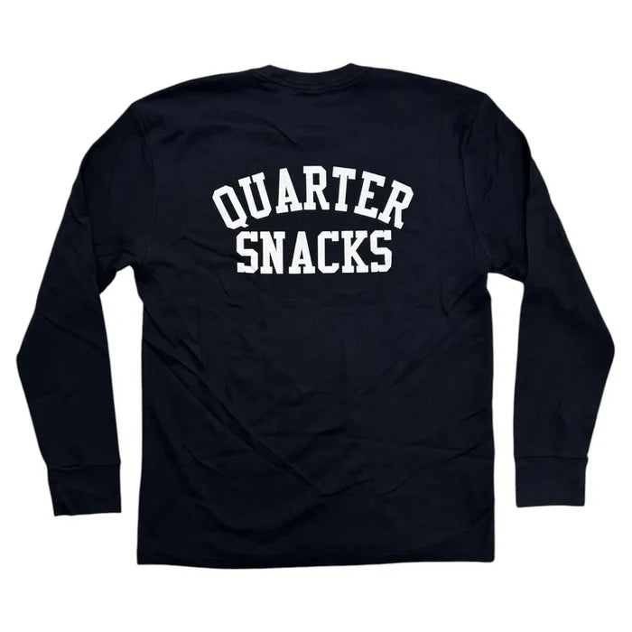 Quarter Snacks - Printed Thermal Long Sleeve Shirt (Black)