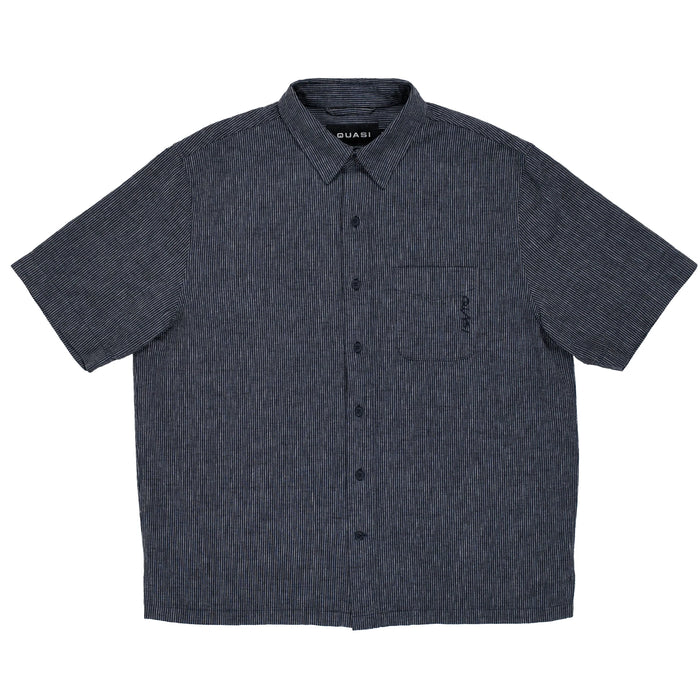 Quasi - Kalvin Short Sleeve Button Up Tee (Navy)