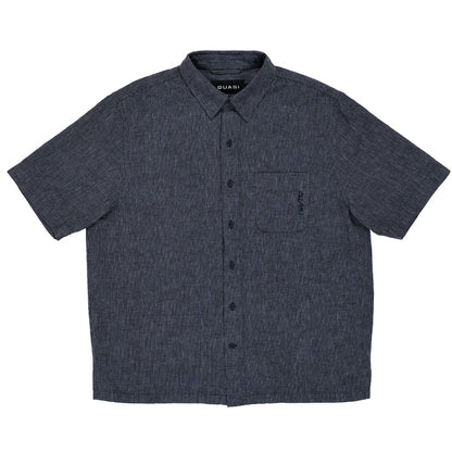 Quasi - Kalvin Short Sleeve Button Up Tee (Navy)