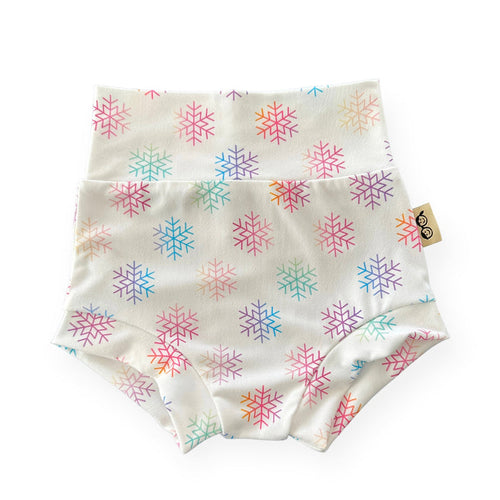 Rainbow Snowflakes Bummies