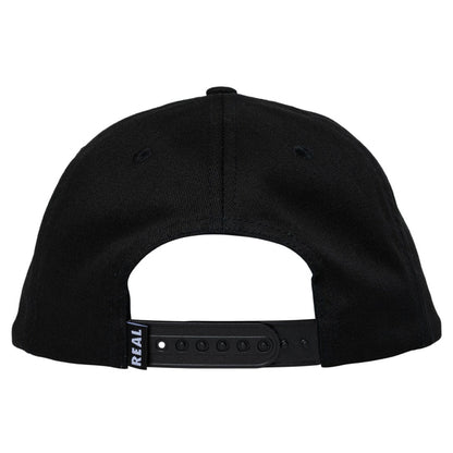 Real - Scripted Snapback Hat (Black/Yellow)