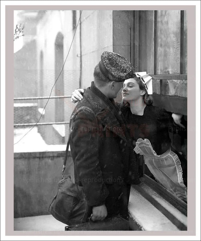 Romance in a Window Frame - VINTAGEARTREPRINTS.COM