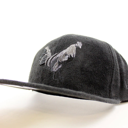 ROOSTER New Era 59Fifty Fitted Hat (Black Suede Black Under Brim)
