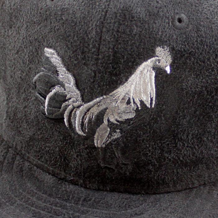 ROOSTER New Era 59Fifty Fitted Hat (Black Suede Black Under Brim)