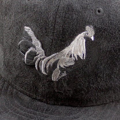 ROOSTER New Era 59Fifty Fitted Hat (Black Suede Black Under Brim)